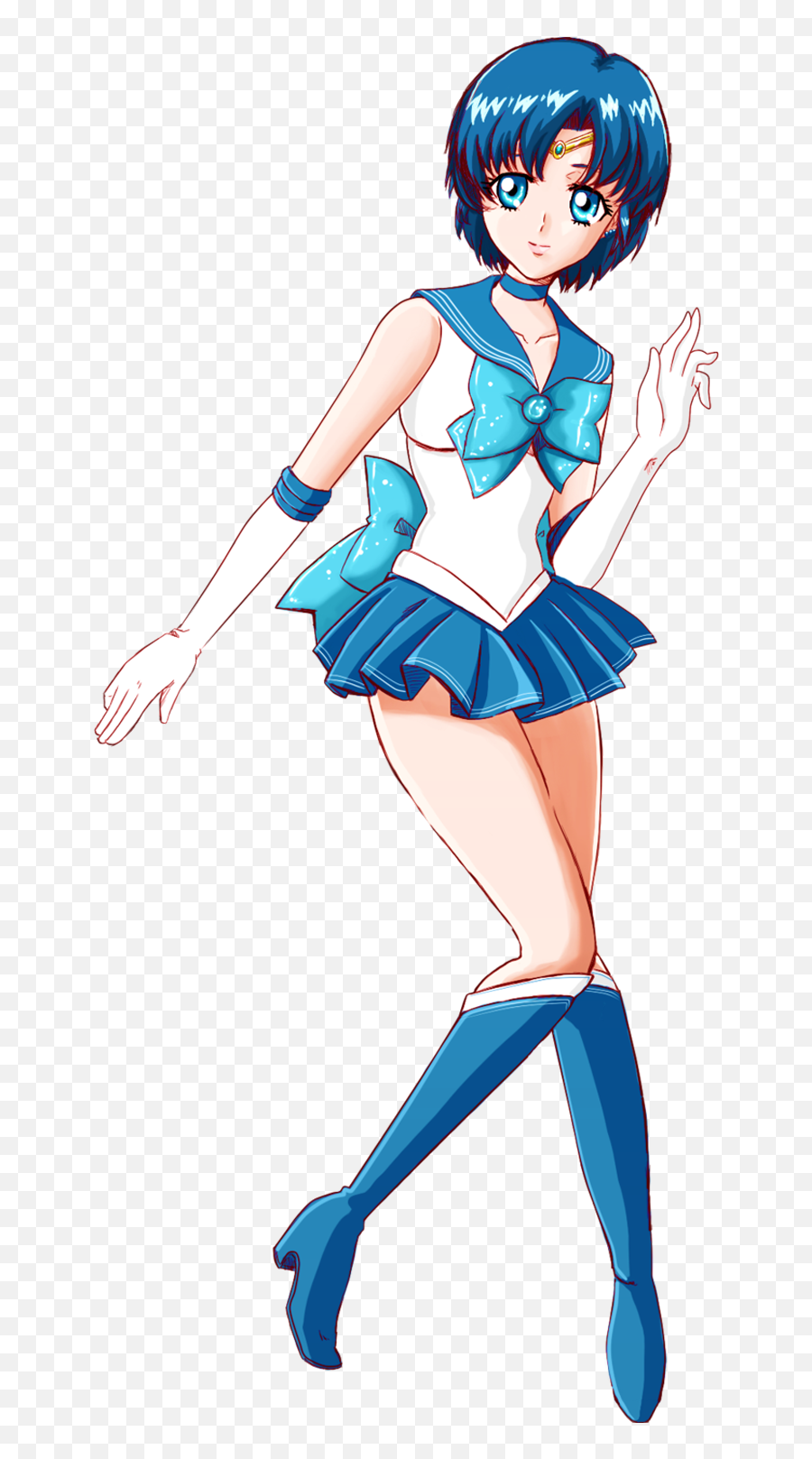 Hd Sailor Mercury Transparent Png Image - Sailor Mercury No Background,Sailor Mercury Png