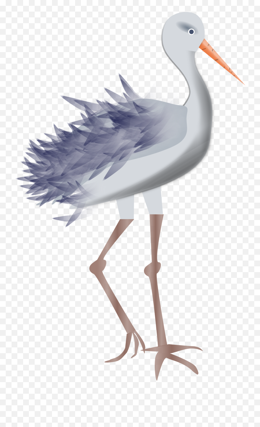 Stork Clipart Crane - Bird Legs Transparent Png,Crane Bird Png