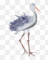 Stork Clipart Crane - Bird Legs Transparent Png,Crane Bird Png