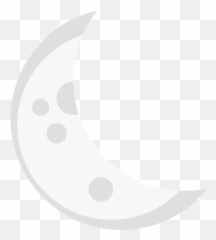Quarter Moon Transparent Png Clipart - Half White