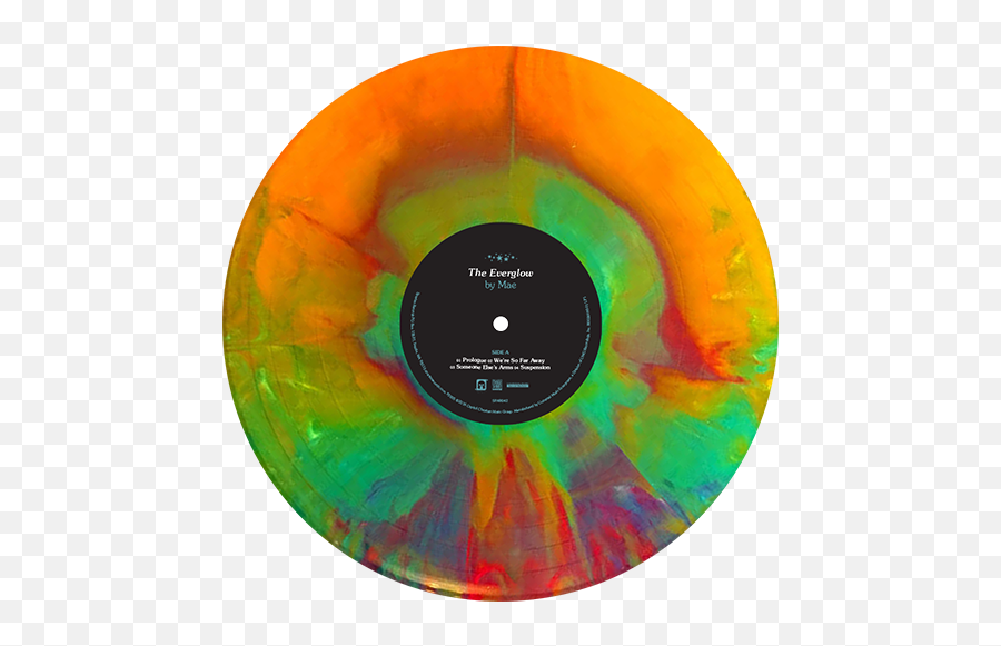 Mae - The Everglow 2016 Vinyl Artwork Vinyl Record Art Colored Vinyl Records Png,White Starburst Png