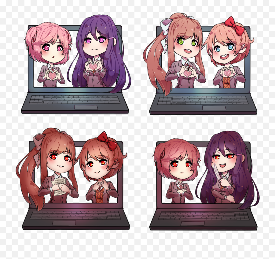 Yooksu0027 Art Blog U2014 Doki Literature Club Chibi Designs Png Logo