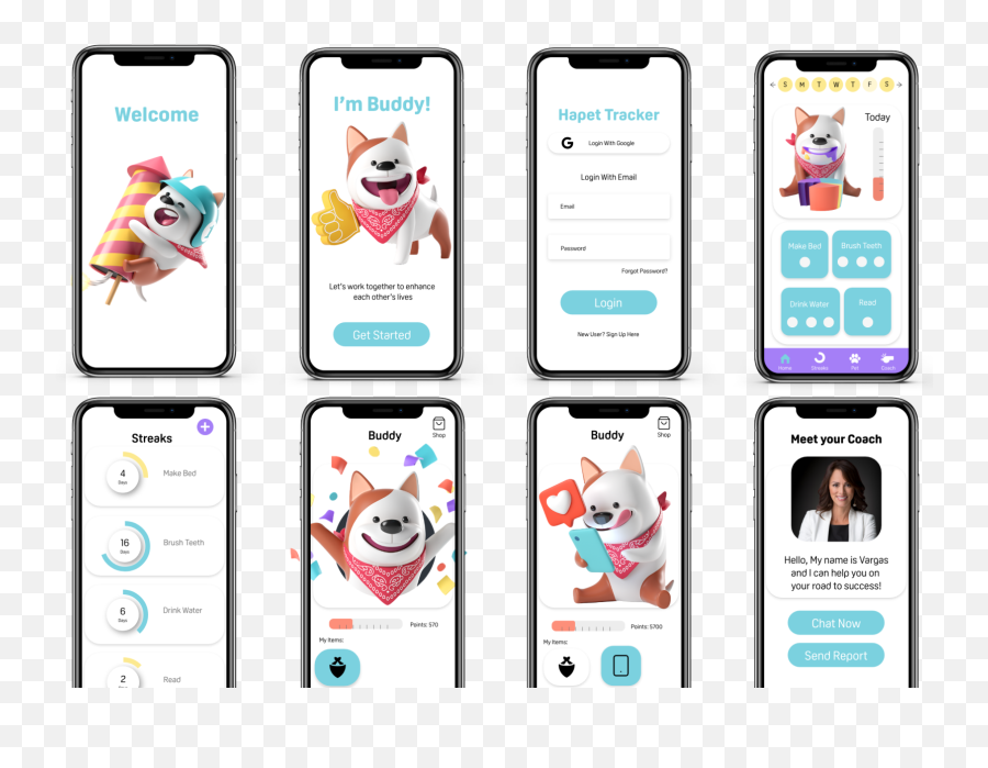 Habit Buddy App Design By Melissa Castano - Smartphone Png,Buddy Icon App