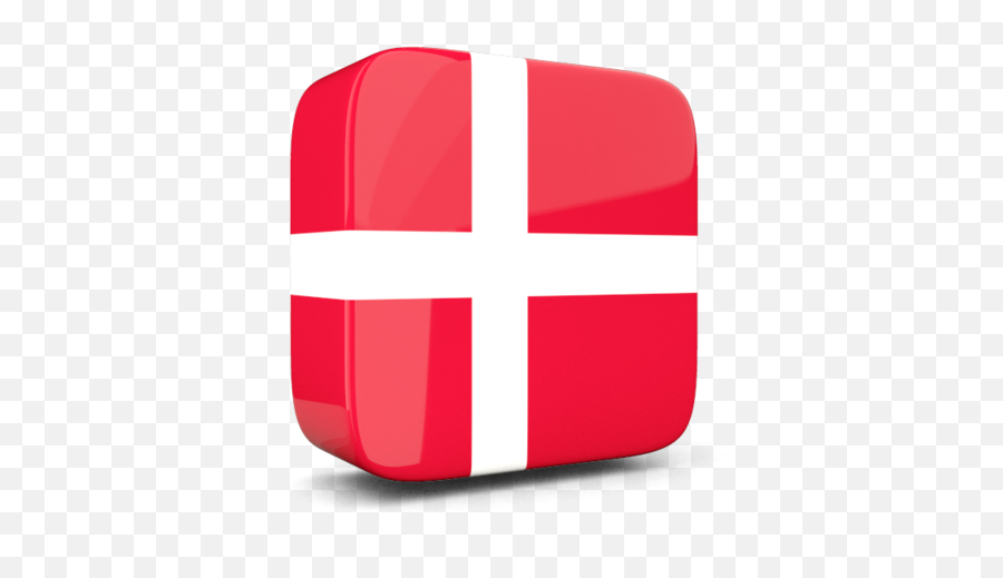 Glossy Square Icon 3d Illustration Of Flag Denmark - Glossy Square Icon 3d Png,White Square Icon