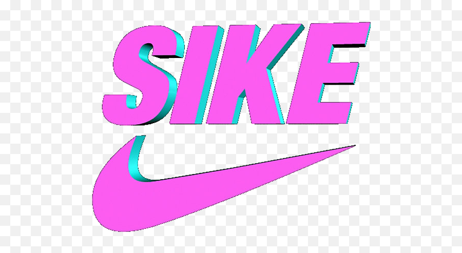 Vaporwave Text Png 7 Image - Sike Nike,Vapor Wave Png