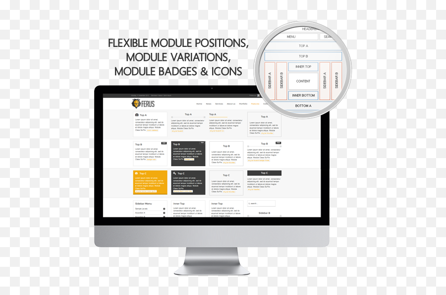 Ferus Clean Responsive Multipurpose - Web Design Png,Joomla Icon