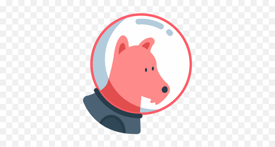 Free Space Dog Icon Of Flat Style - Space Dog Icon Png,Hot Surface Icon