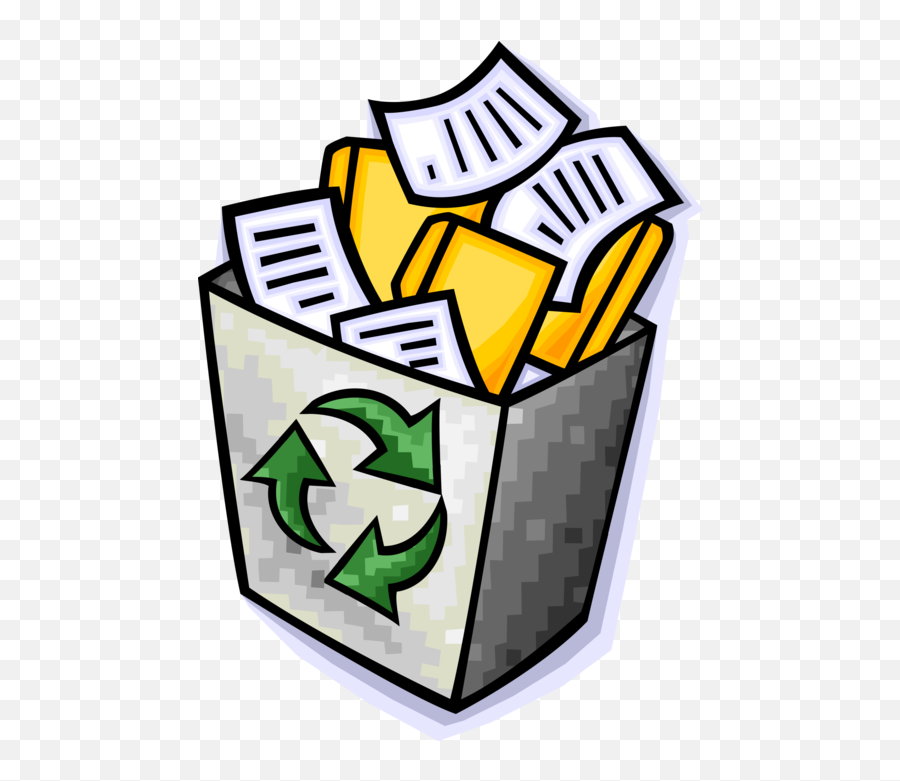 Recycle Bin Container Holds Png - Clip Art Paper Recycling,Recycle Icon Vector