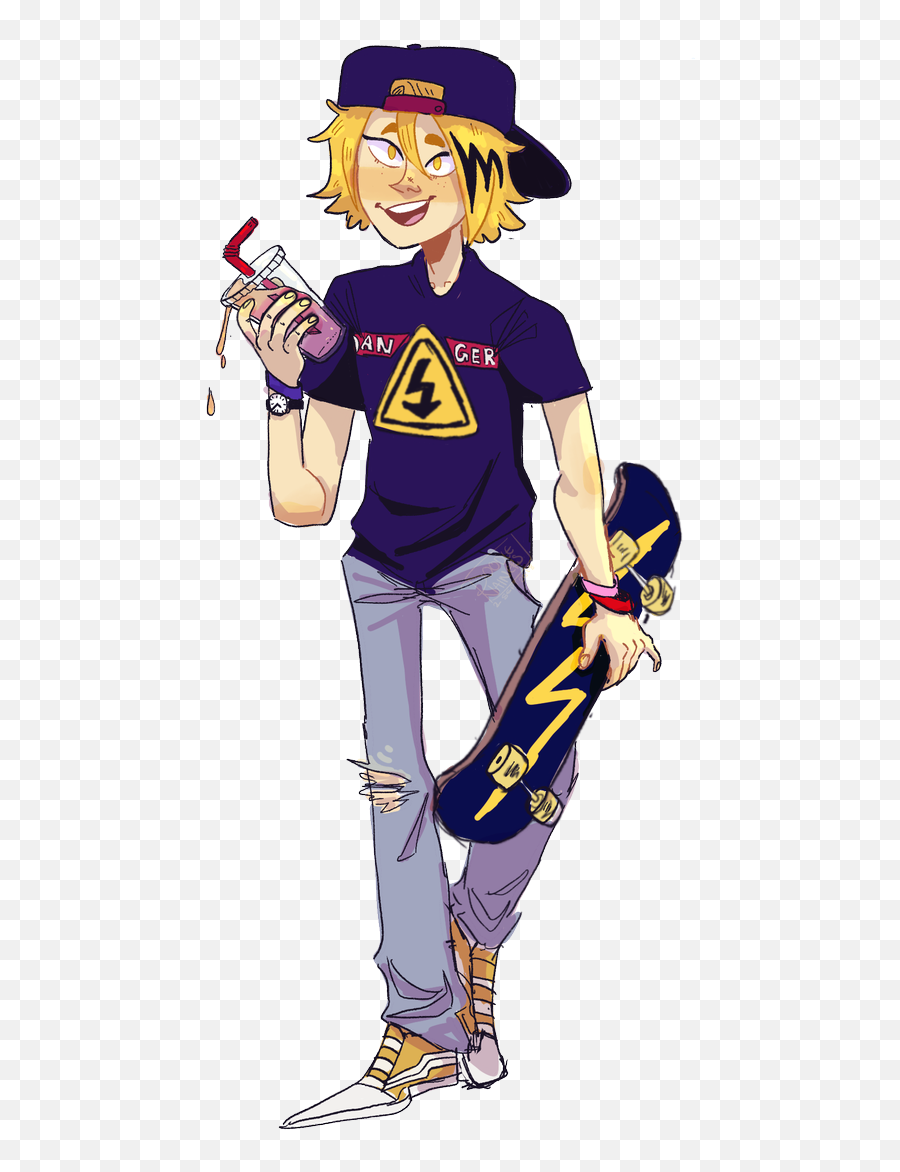 This - Denki With A Skateboard Png,Kaminari Icon