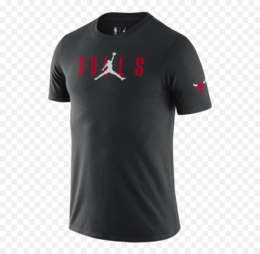 Chicago Bulls Courtside Menu0027s Jordan Nba T - Shirt Black U2013 Nba T Shirt Bucks Nike Png,Air Jordan 1 International Icon