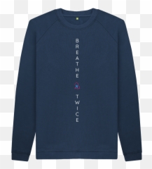 Menu0027s Breathe Twice Vertical Light Crew Neck - Every Nation Church Clothing png