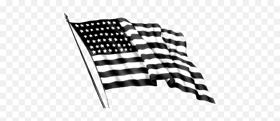 Download Black And Silver American Flag - America Black And White Png,Black And White American Flag Png