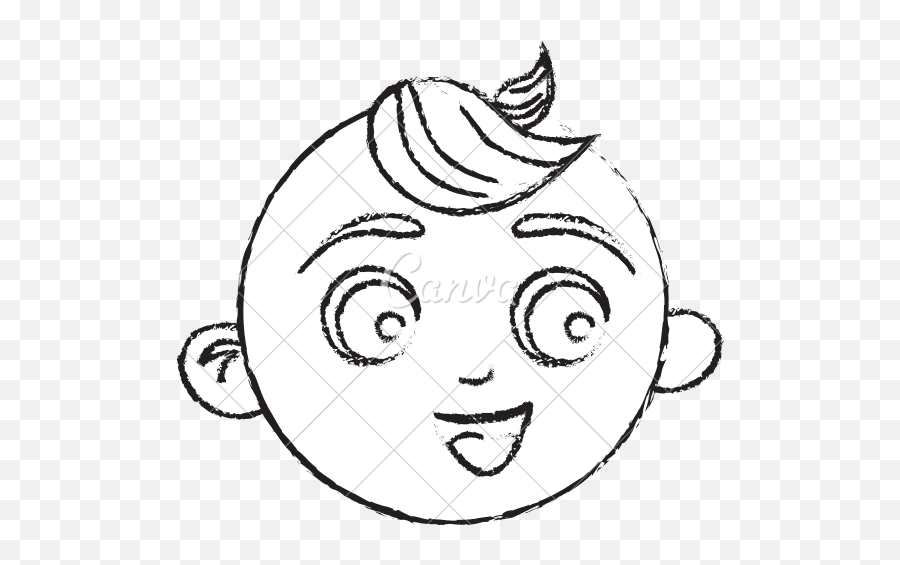 Happy Baby Face Icon Image - Canva Png,Baby Faces Icon