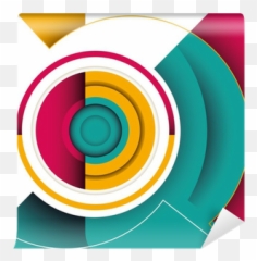 Wall Mural Colorful Background With Futuristic Abstract - Shooting Target png