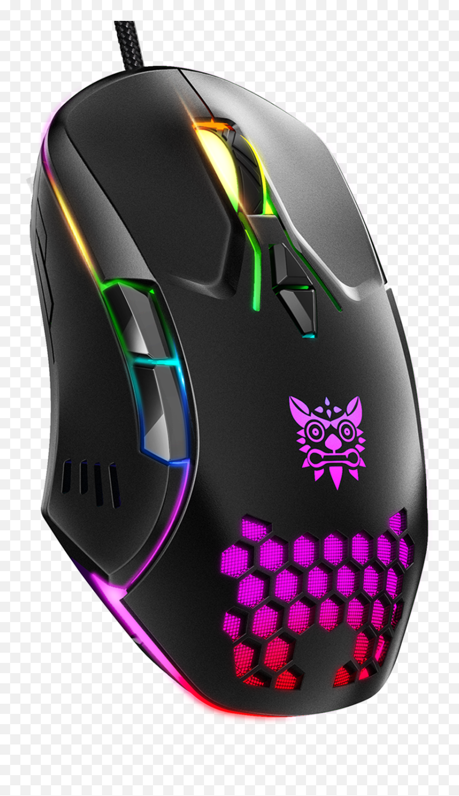Onikuma Cw902 Wired Gaming Mouse Rgb Optical Mause With Colorful Lighting Pc Laptop Adjustable Dpi Mechanical - Onikuma Cw902 Png,Pubg Honeycomb Icon