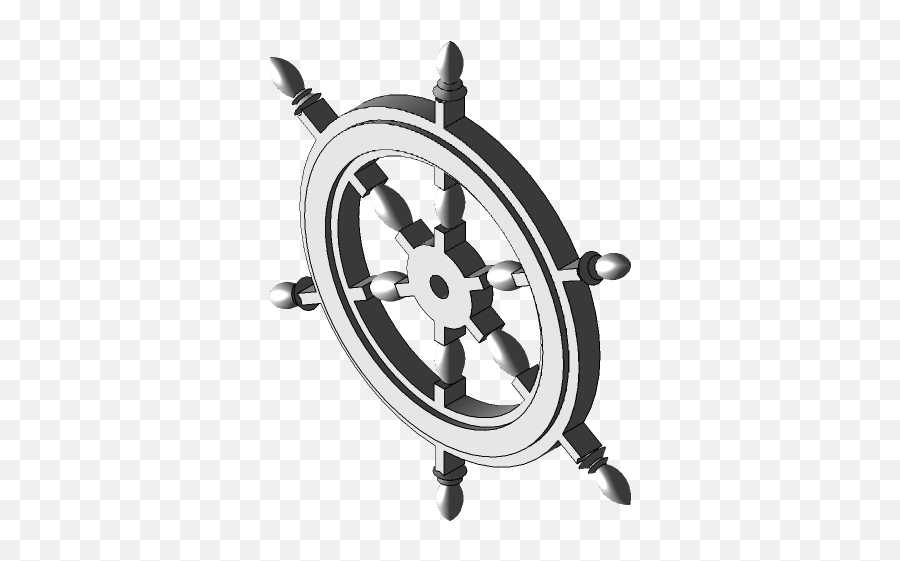 Pirate Ship Wheel 3d Cad Model Library Grabcad - Solid Png,Ships Wheel Icon