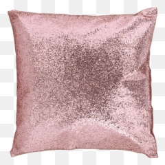 18x18 Pink Glitters Decorative Pillow - Cushion Png,Cushion Png