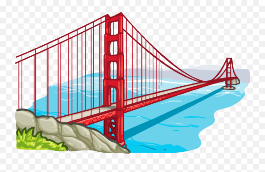 Download Pin Golden Gate Bridge Clipart - Golden Gate Bridge Png,Golden Gate Bridge Png