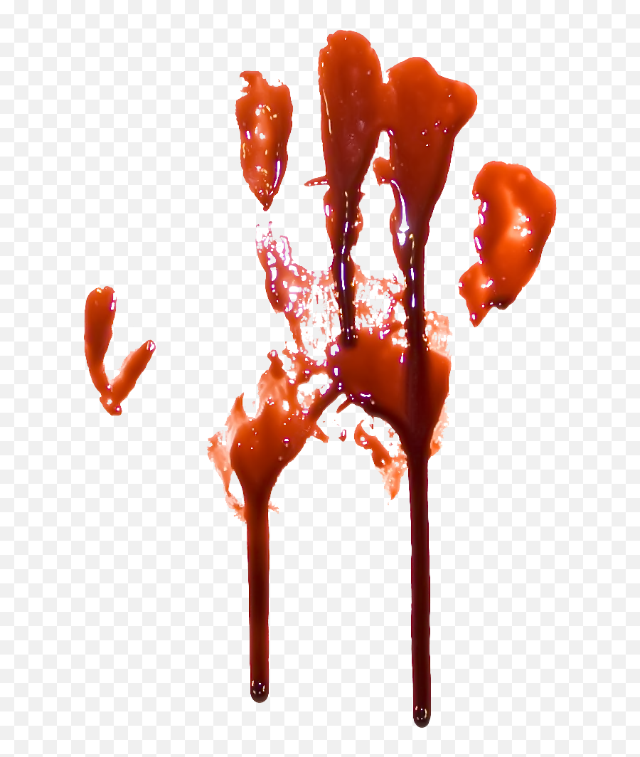 Manchas De Sangre - Blood Hand Print Transparent Background Png,Sangre Png