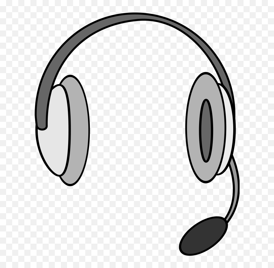Computer Clipart Headphone - Headset Png,Headphones Clipart Png