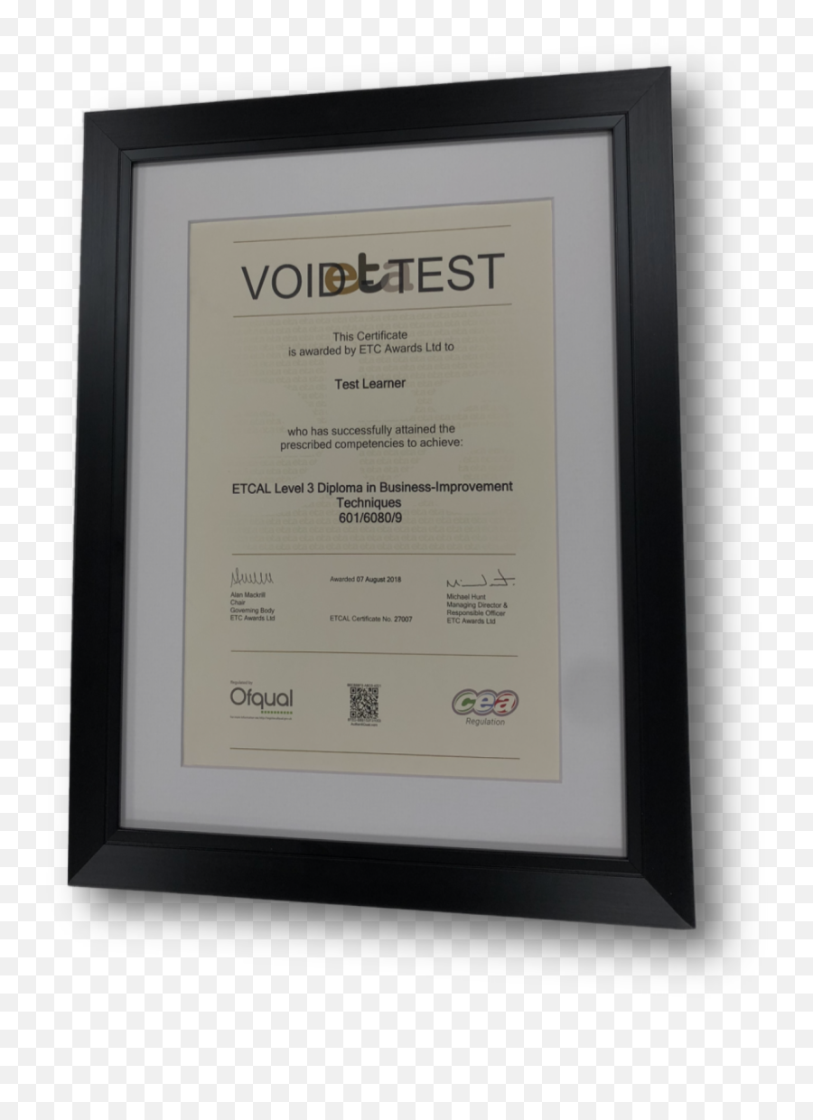 Mounted Certificate Frame - Picture Frame Png,Certificate Frame Png