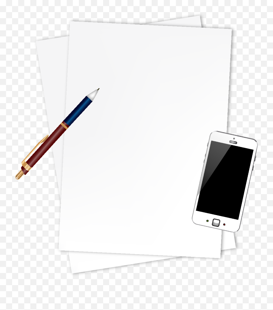 Download Cartoon Minimalistic Mobile Phone Paper Element - Mobile Phone Png,Cartoon Phone Png