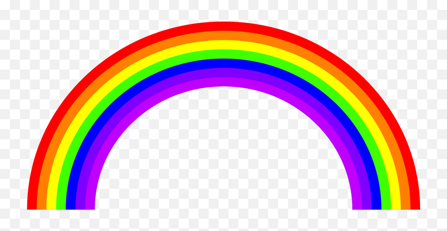 Animated Rainbow Transparent Background - Rainbow To Print Out Png,Rainbow Transparent Background