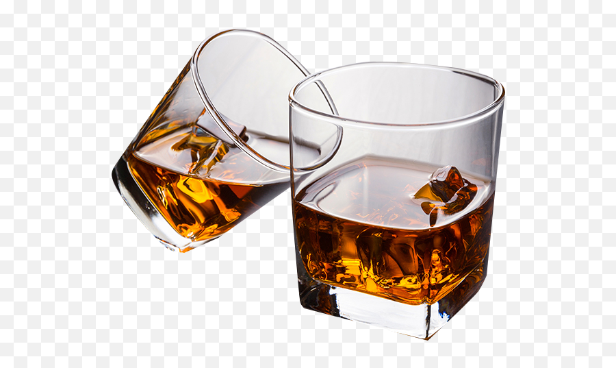 Download Cup Material Two Glass Drinking Whisky Glasses - Transparent Background Alcohol Glass Png,Drinking Png