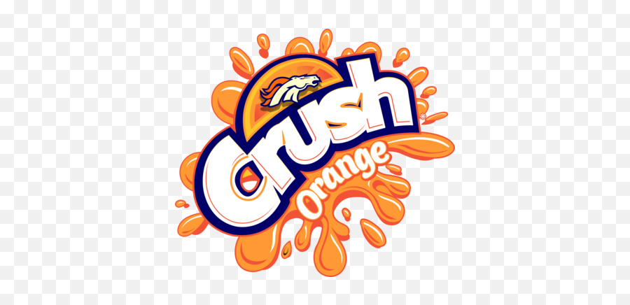 Broncos Logo Drawing Free Download - Transparent Orange Crush Logo Png,Broncos Png