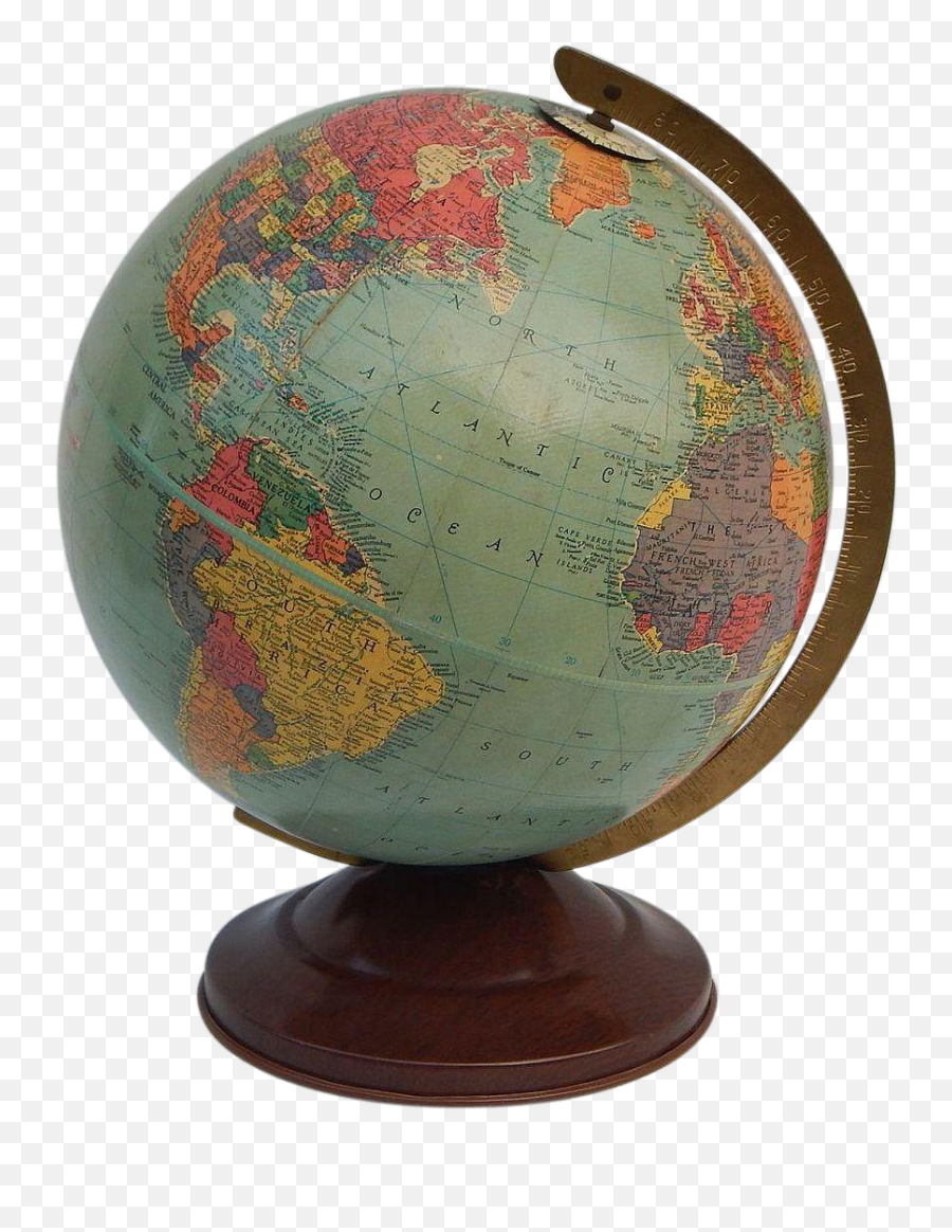 Hd C Replogle Inch - Antique Globe Transparent Background Png,Globe Transparent Background