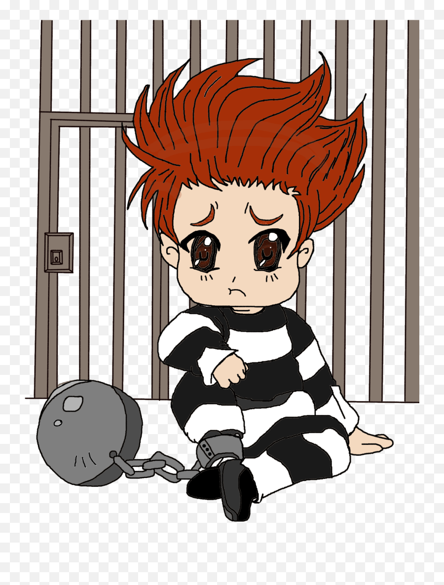 Jail Clipart Female Prisoner - Anime Boy In Jail Png,Jail Cell Png