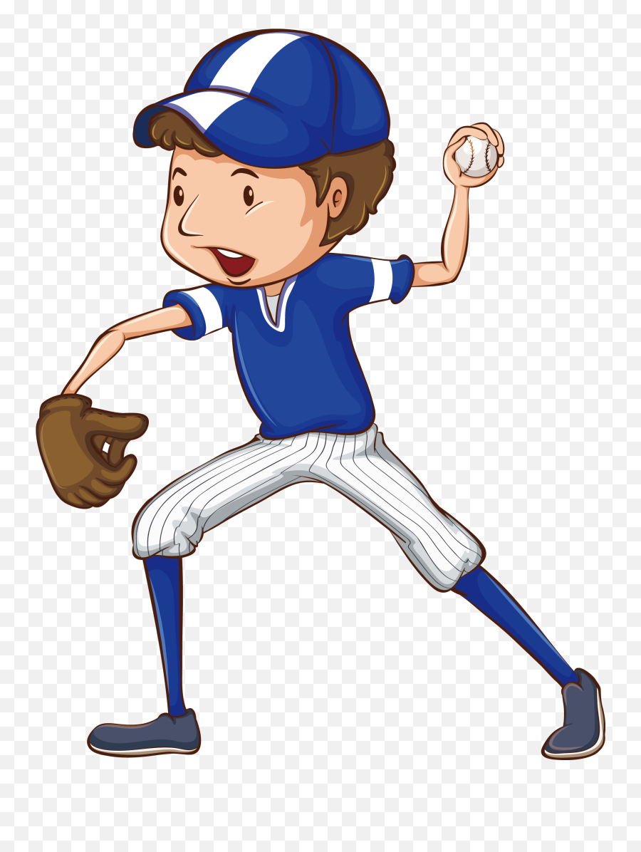 Clipart Girl Eating Hitting A Ball With 338347 - Png Images Baseball Player Clipart,Bat Clipart Png