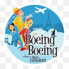 Americana Theatre Company Presents Boeing Presented - Boeing Boeing Play Sign Png,Boeing Logo Png