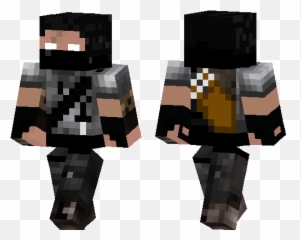 Herobrine The Assassin - Creeper Mask Minecraft Skin Png,Herobrine Png