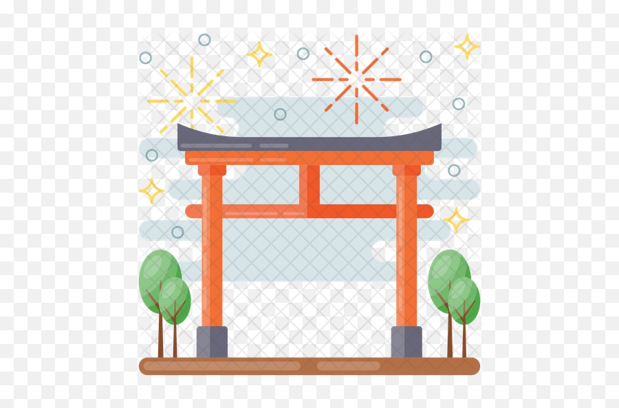 Torii Gate Icon Of Flat Style - Clip Art Png,Torii Gate Png