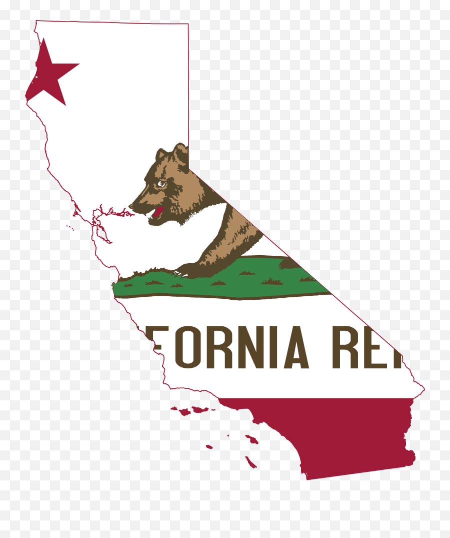 Flag - California Flag Map Png,California Flag Png