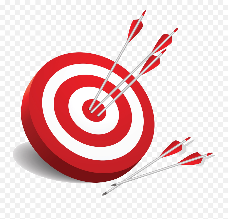 Red Target Board Transparent Background - Archery Target Png,Target ...