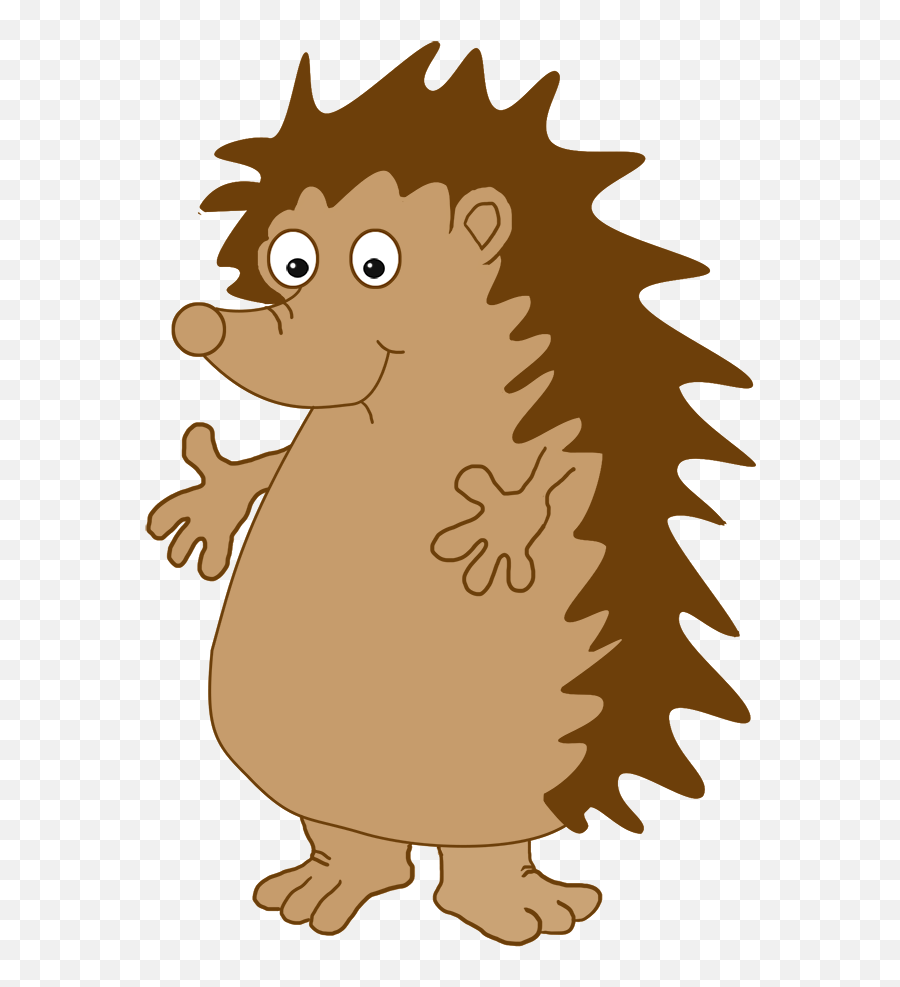 Hedgehog Clipart - Funny Cartoon Animal Png Transparent,Hedgehog Png