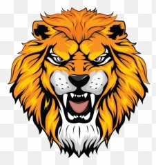 Lion Face Illustration - Portable Network Graphics png