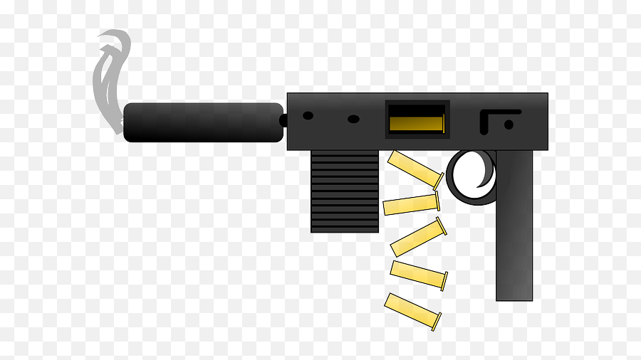 Download Hd Cartoon Gun Arms Automatic Bullets Weapon - Gun Clip Art Png,Arm With Gun Png