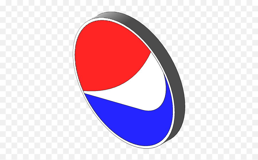 Pepsi Logo 3d Cad Model Library Grabcad - Circle Png,Pepsi Logo Png