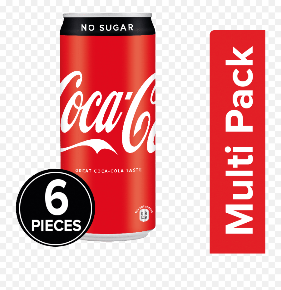 Coca - Cola Zero No Sugar 300 Ml Pack Of 6 Png,Coca Cola Transparent