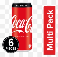 Coca - Cola Zero No Sugar 300 ml Pack of 6 png