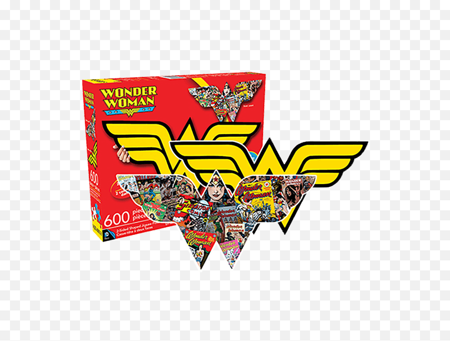 Dc Comics - Wonder Woman Logo Double Sided 600pce Puzzle Wonder Woman Binders For School Png,Dc Comics Logo Png