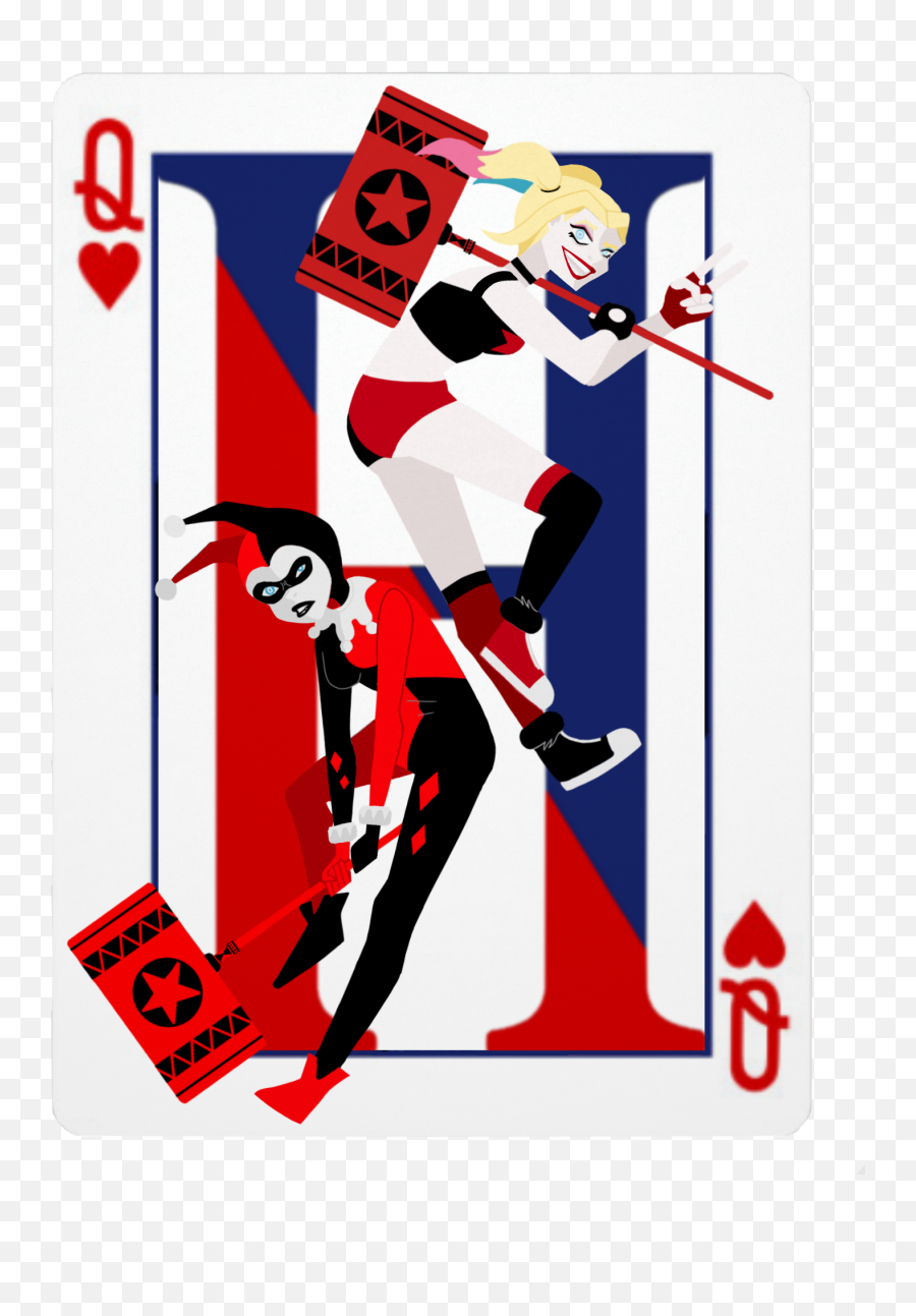 I Drew Harley Quinn From Batman The Animated Series And - Animated Series Harley Quinn Hammer Png,Harley Quinn Logo Png