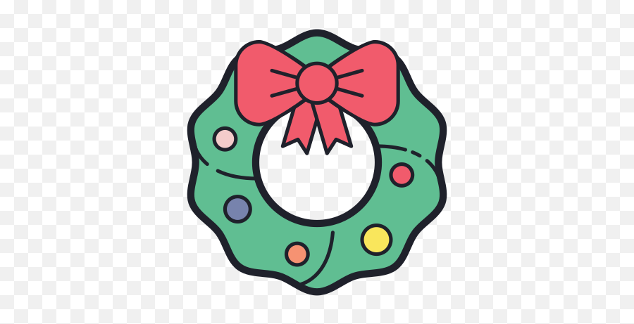 Christmas Wreath Free Icon Of Merry Holidays - Dot Png,Christmas Wreath Transparent