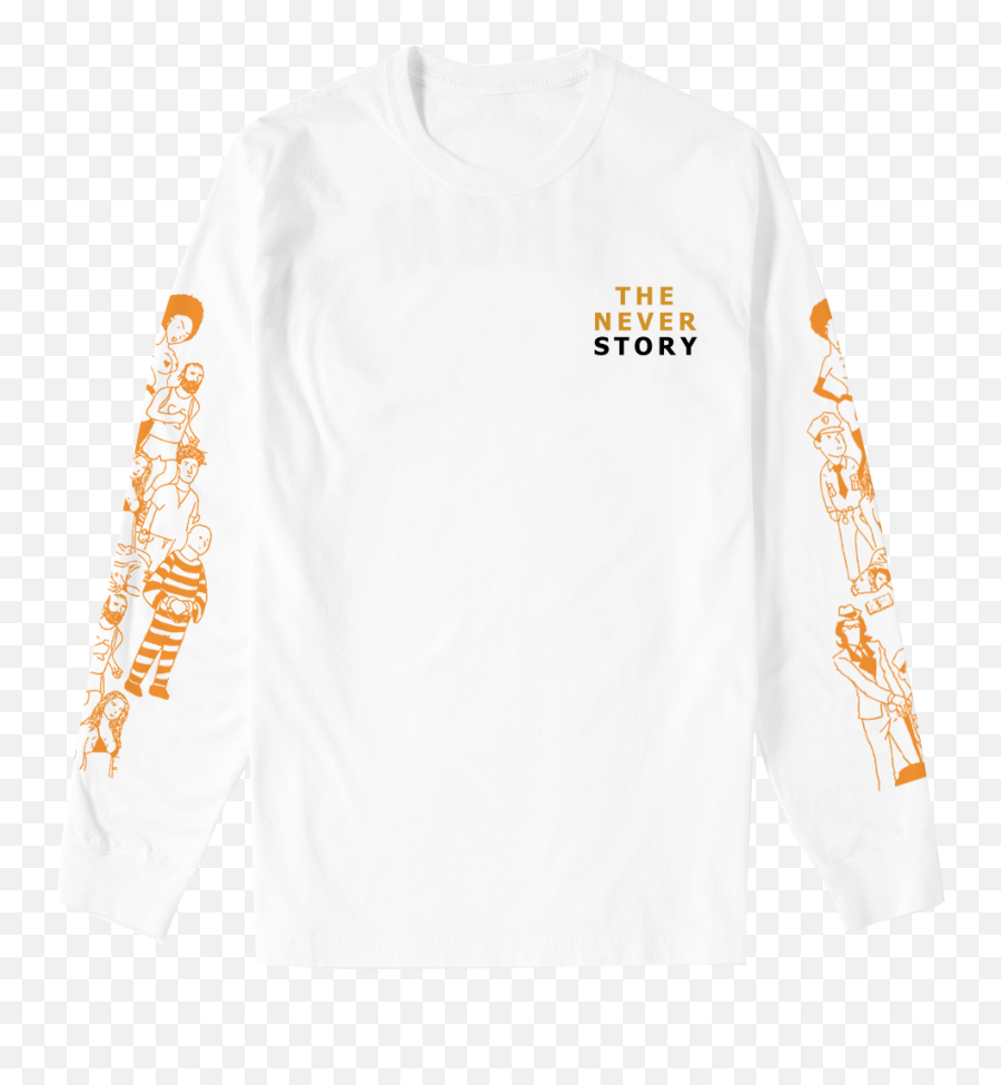 Tns Long Sleeve White Tee U2013 Jid Sv Shop Ropa - Jid Shirts Png,White Tshirt Png