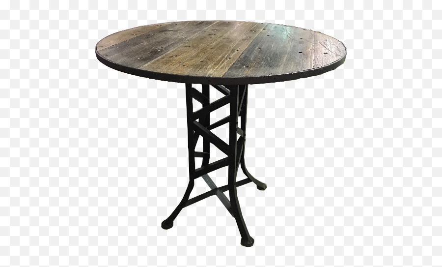 18 - Wheeler Top Bar Table With Iron Base U2013 Paul Michael Company Solid Png,Bar Table Png