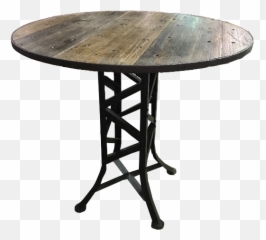 18 - Wheeler Top Bar Table With Iron Base U2013 Paul Michael Company Solid Png,Bar Table Png