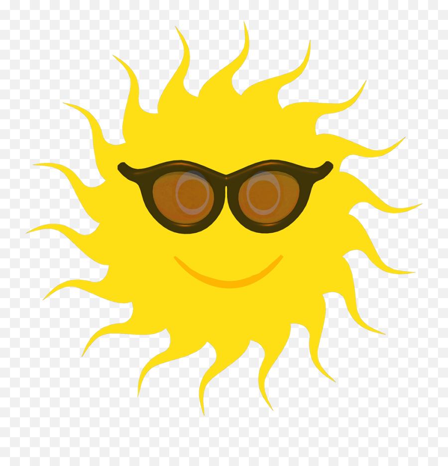 Sun Clipart - Happy Png,Black Sunglasses Png
